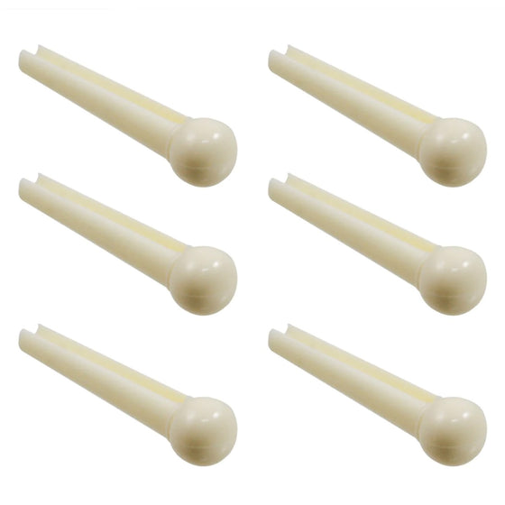 Allparts Plastic Bridge Pins, Cream