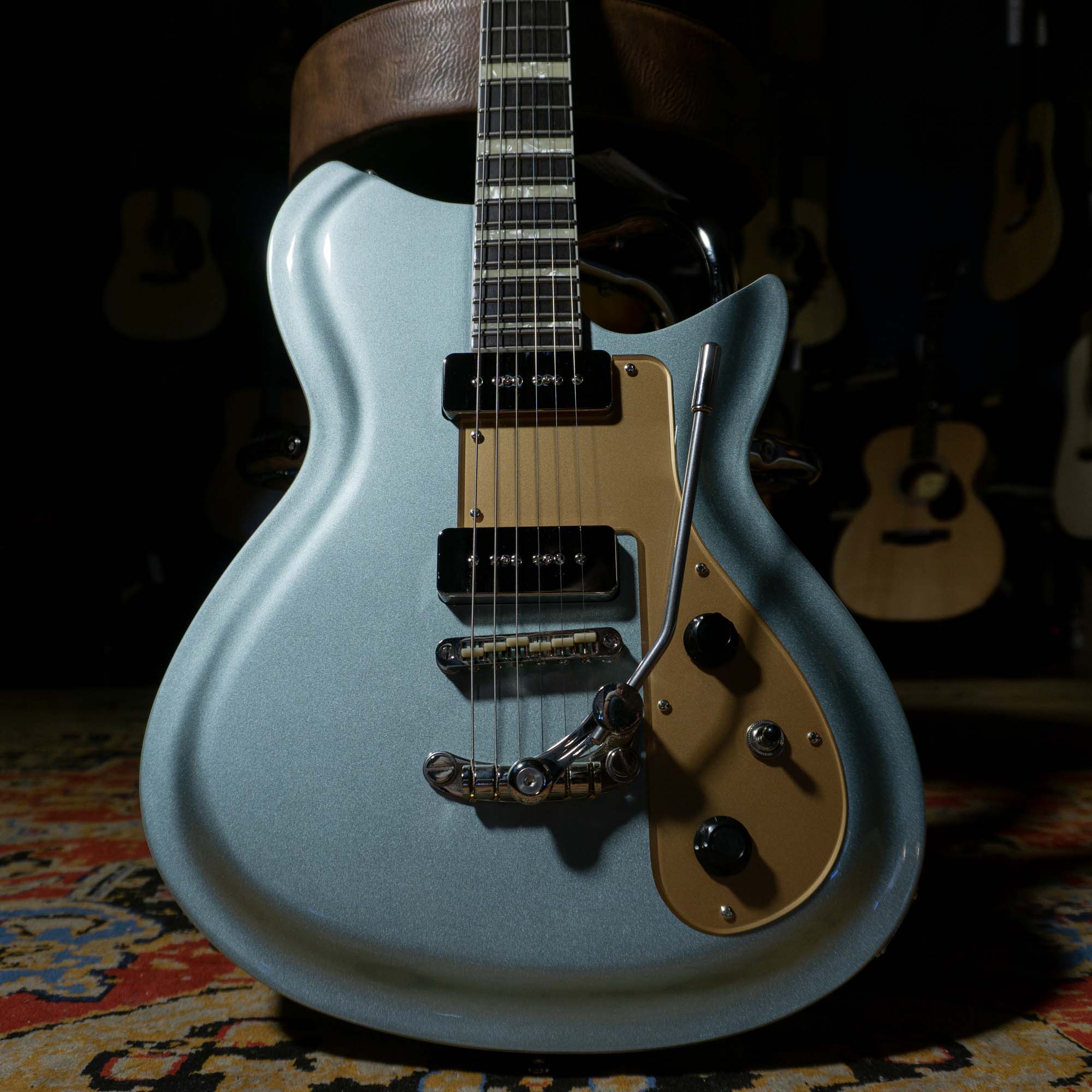 Rivolta Guitars Combinata XVII Electric Guitar Ice Blue Metallic