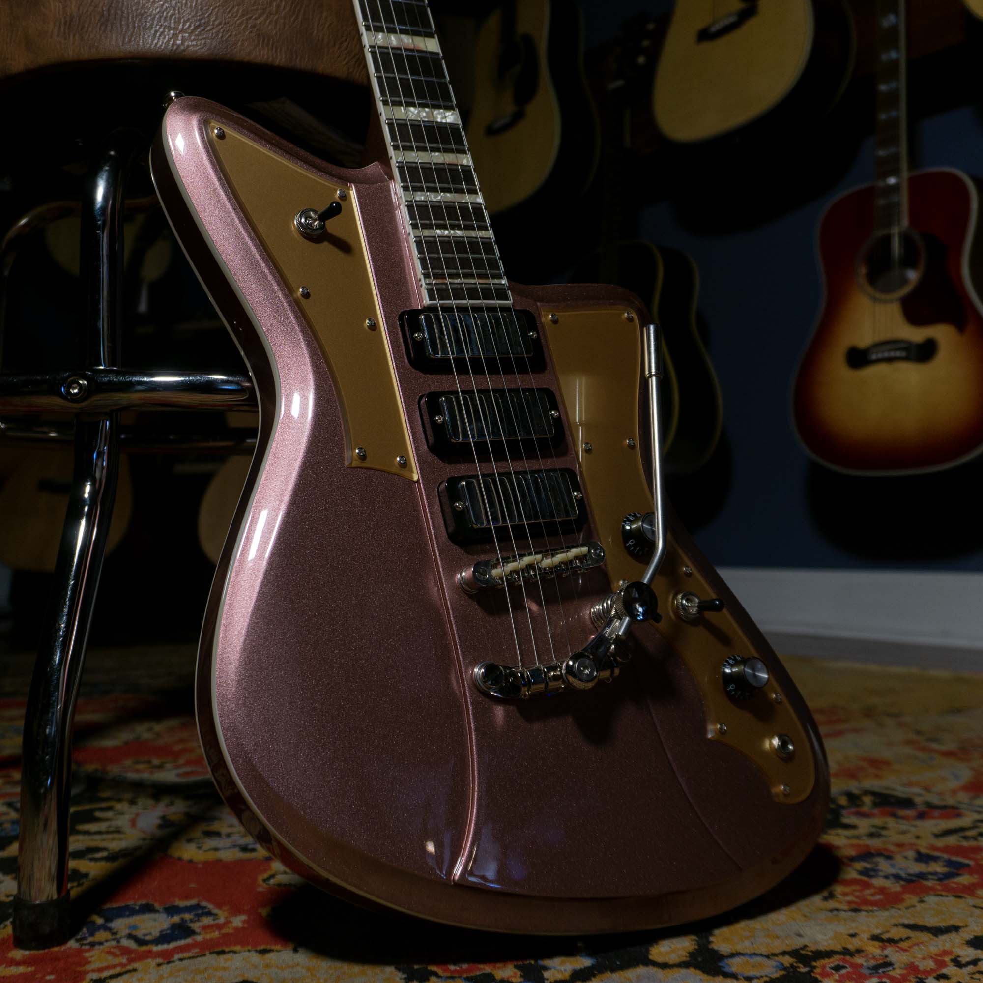 Rivolta Guitars Mondata XVIII Electric Guitar Burgundy Mist Metallic