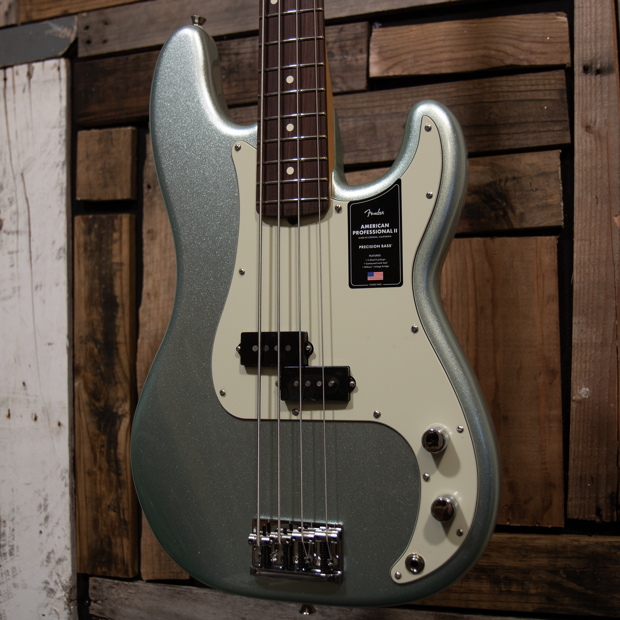 Fender American Professional II Precision Bass - Mystic Surf Green