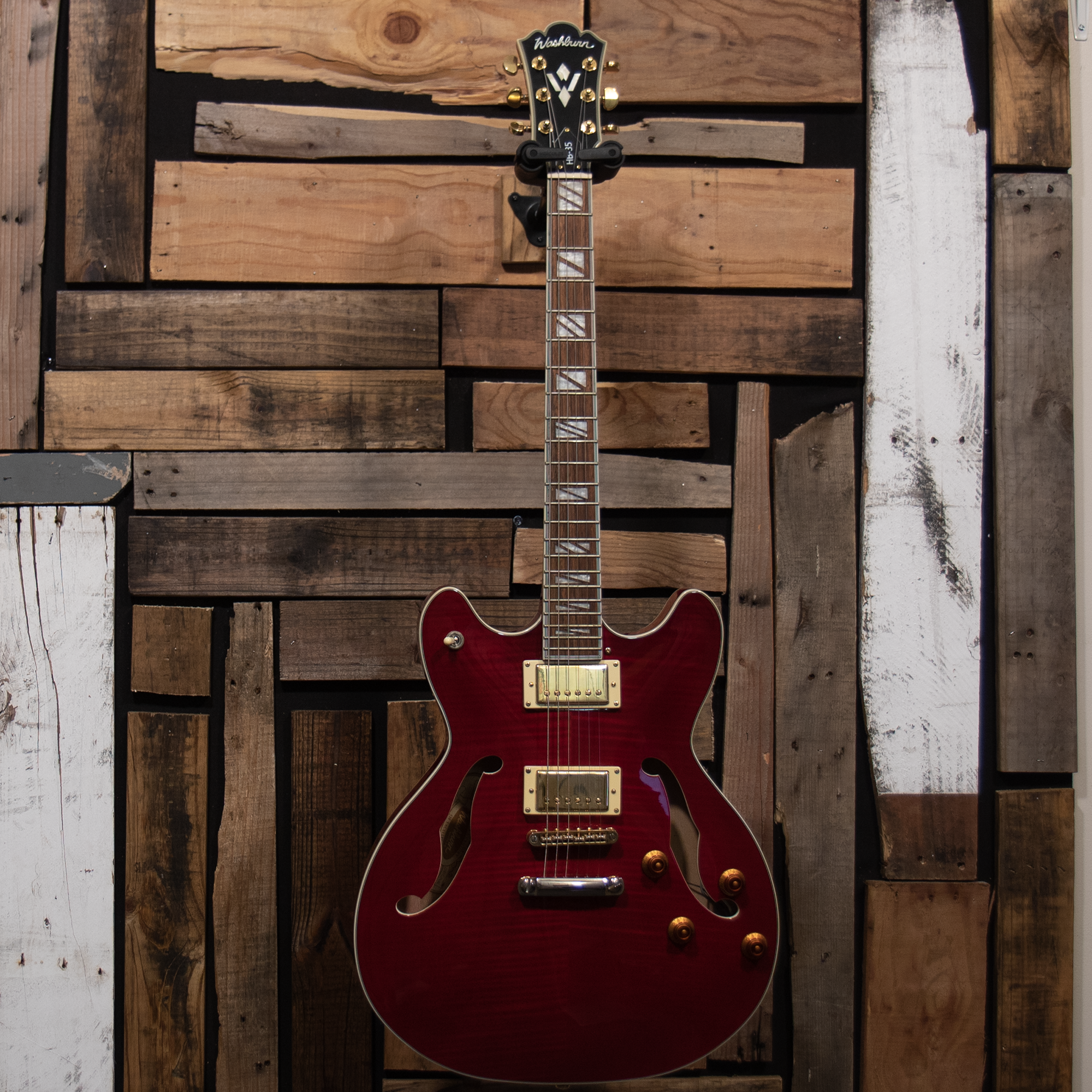 washburn HB-35 セミアコ レッド