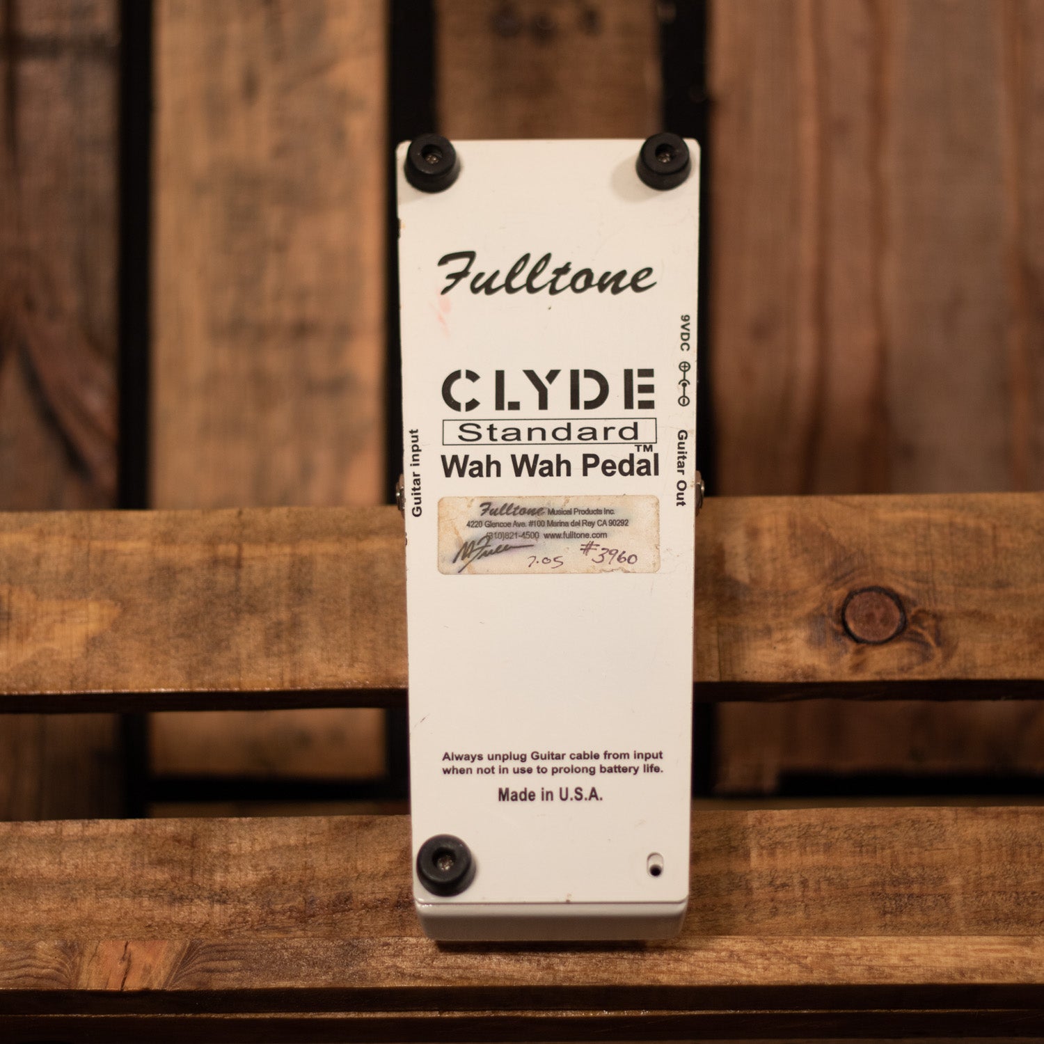 2005 Fulltone Clyde Standard Wah Wah Pedal