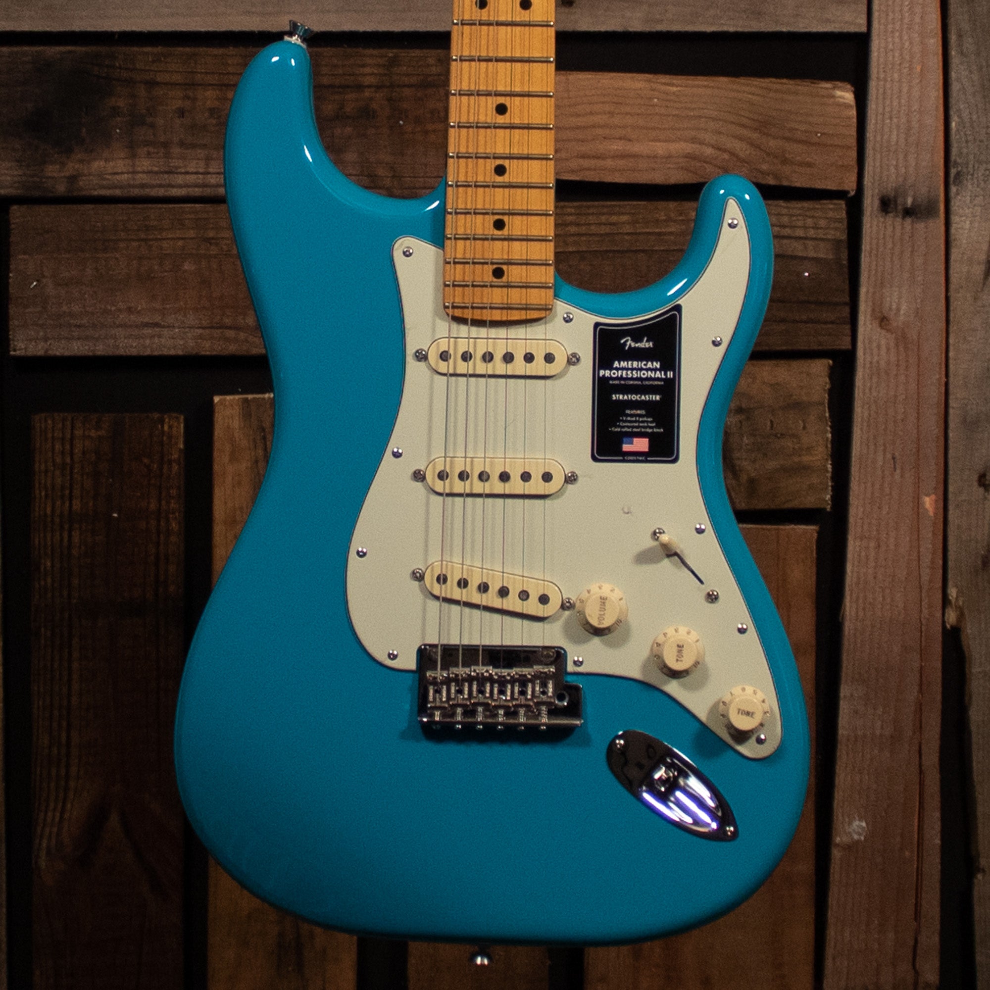 Fender American Professional II Stratocaster, Miami Blue - Floor Demo