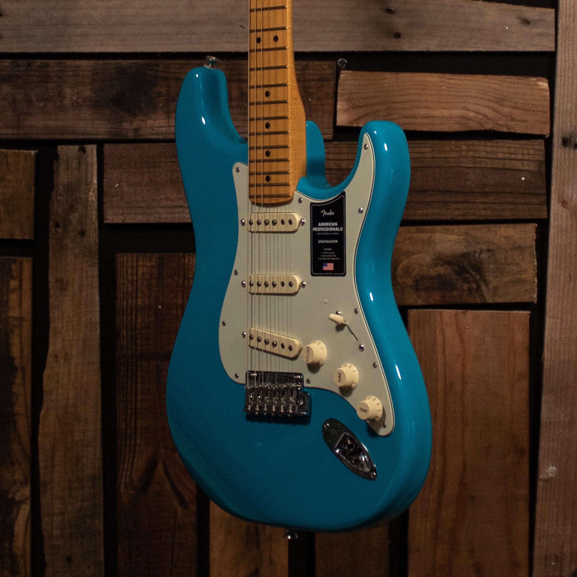 Fender American Professional II Stratocaster, Miami Blue - Floor Demo