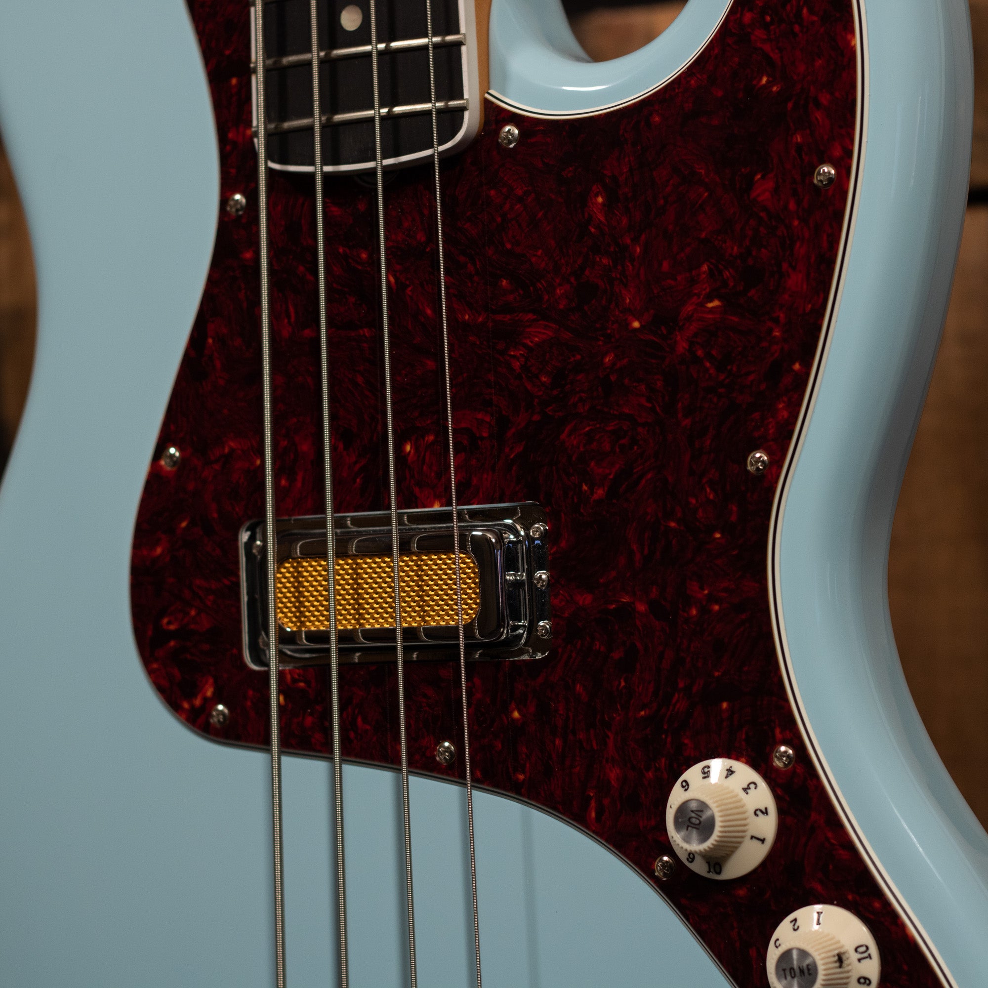 Fender Gold Foil Jazz Bass - Sonic Blue