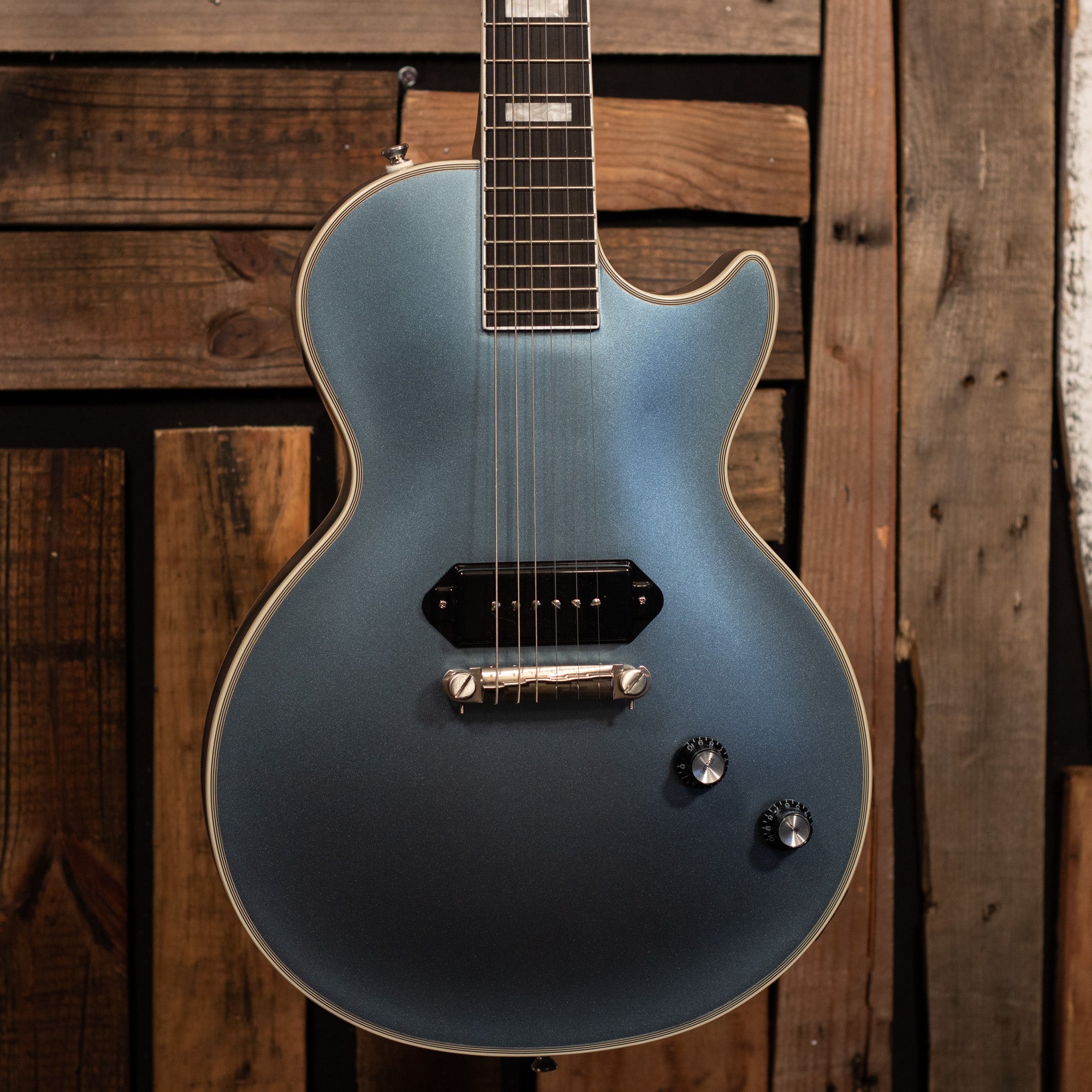 Epiphone Jared James Nichols "Blues Power" Les Paul Custom, Aged Pelham Blue