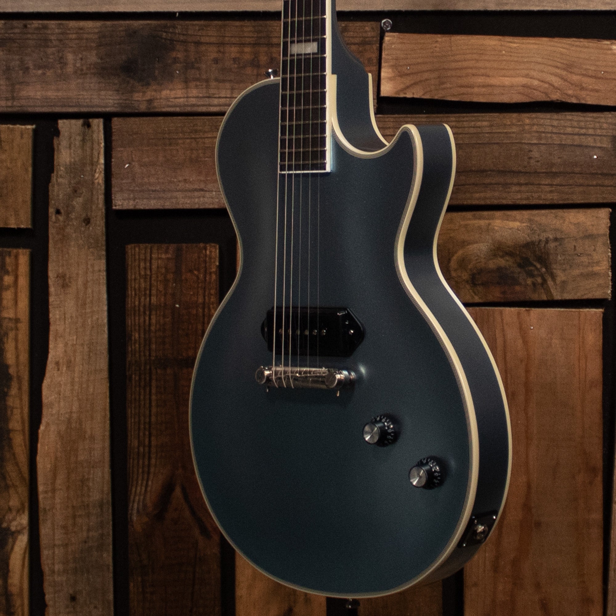 Epiphone Jared James Nichols "Blues Power" Les Paul Custom, Aged Pelham Blue