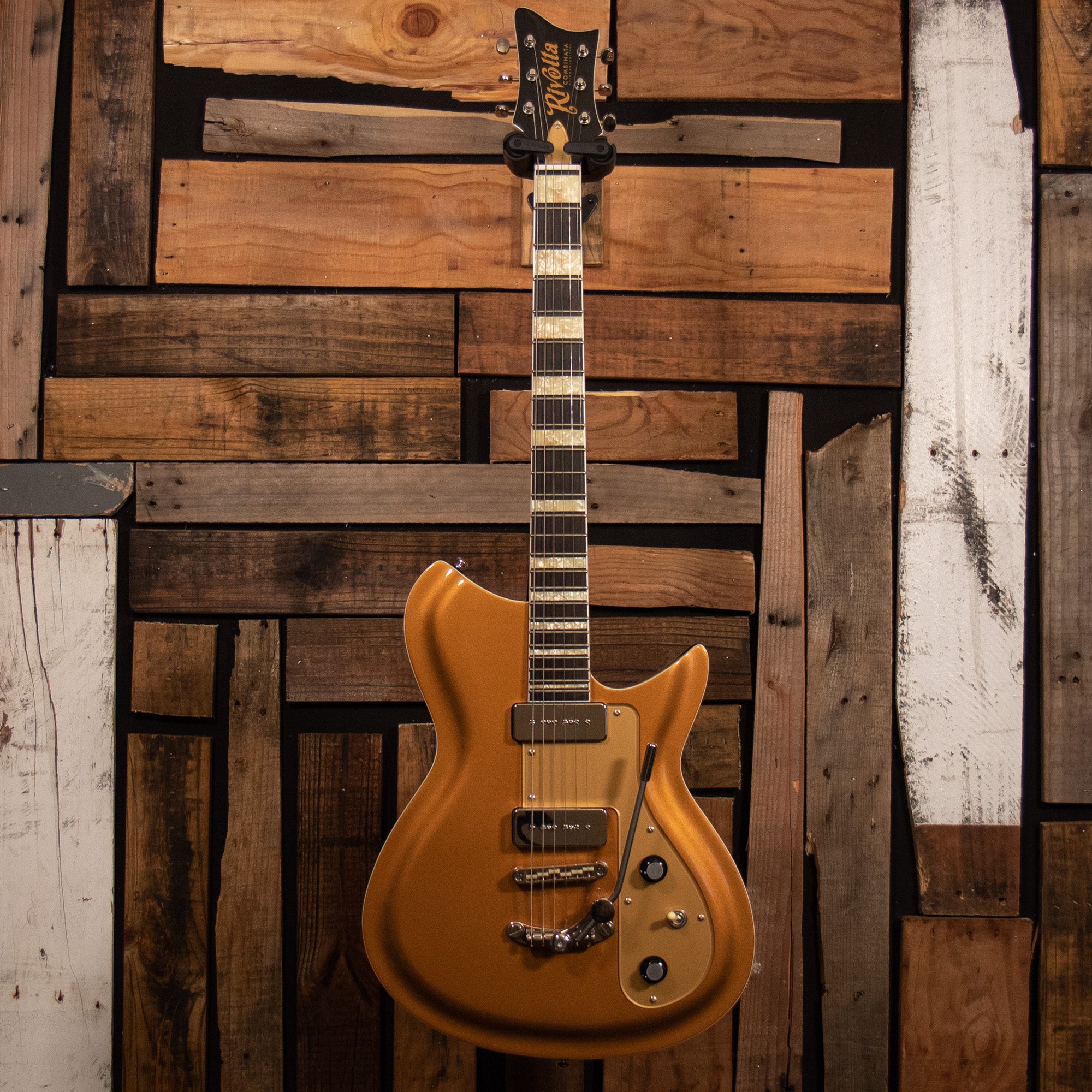 Rivolta Guitars Combinata XVII Electric Guitar Gold Top