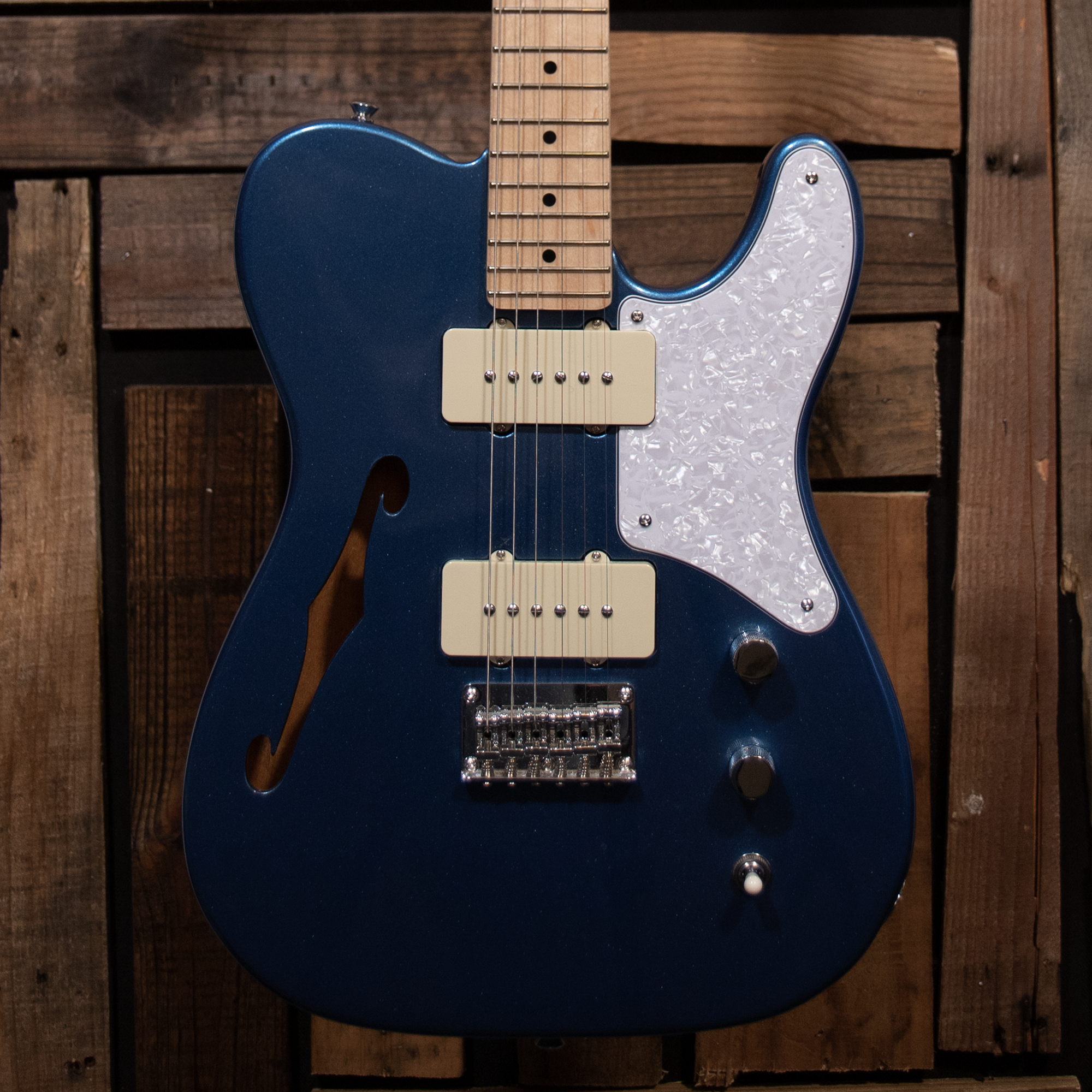 Squier Paranormal Cabronita Telecaster Thinline - Lake Placid Blue