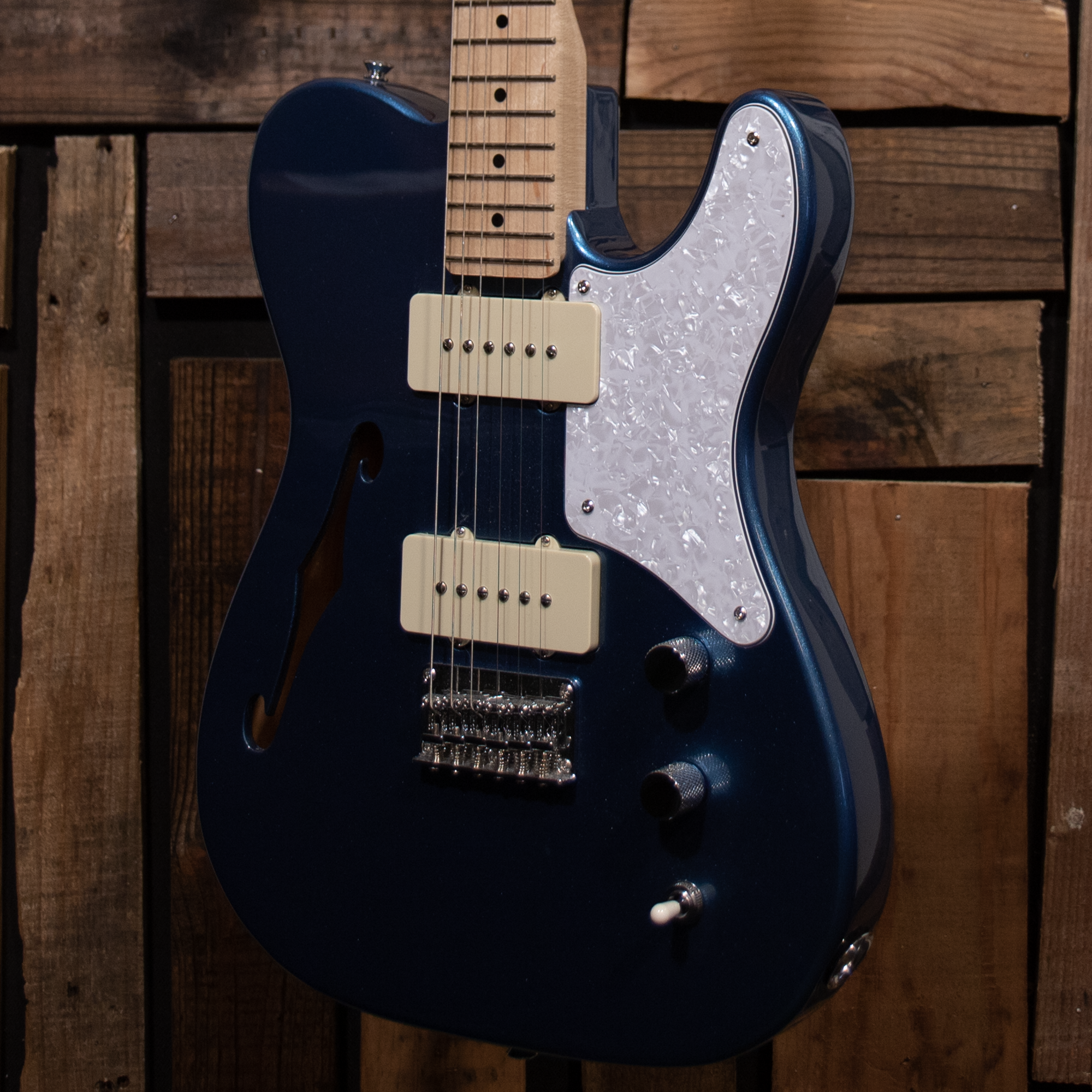 Squier Paranormal Cabronita Telecaster Thinline - Lake Placid Blue