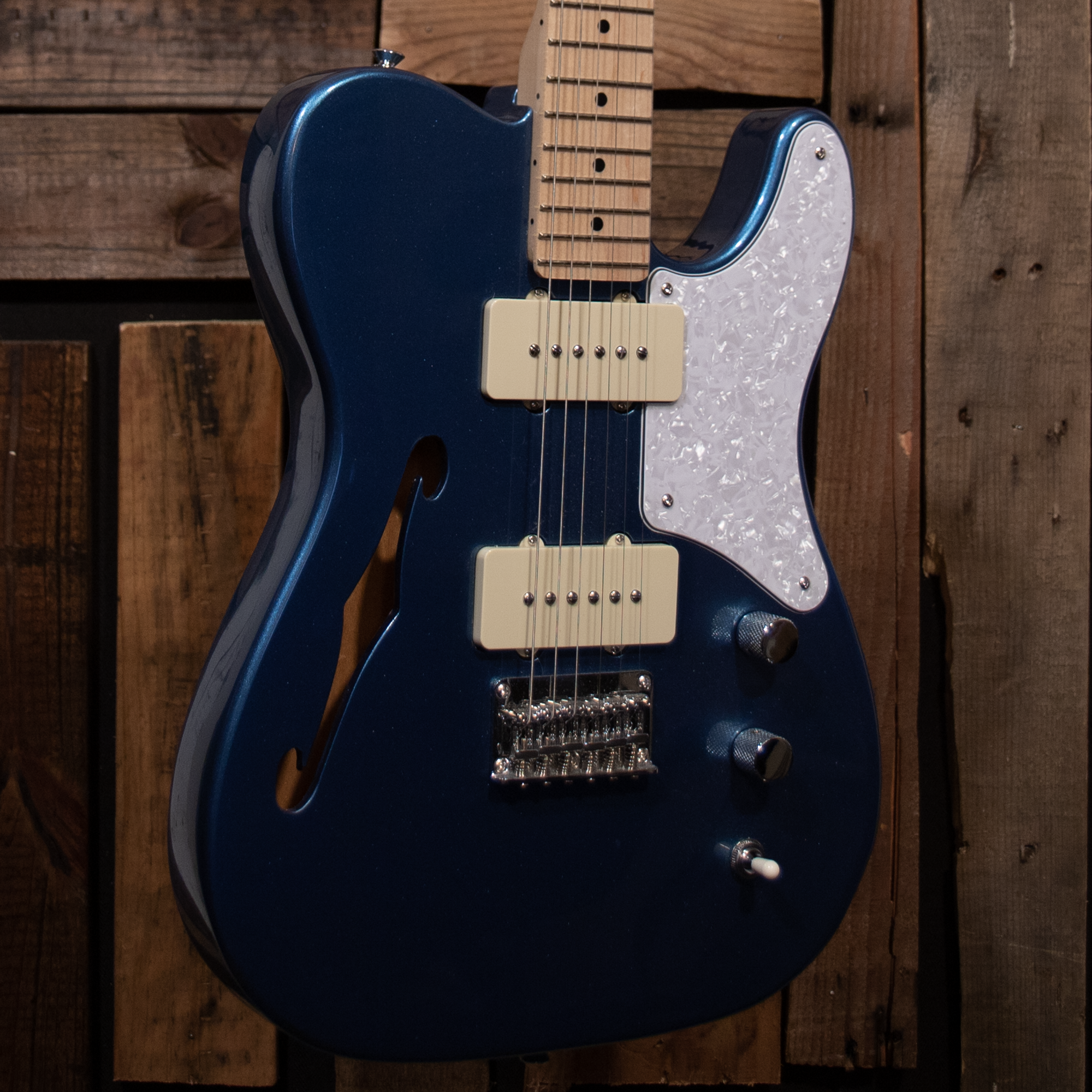 Squier Paranormal Cabronita Telecaster Thinline - Lake Placid Blue