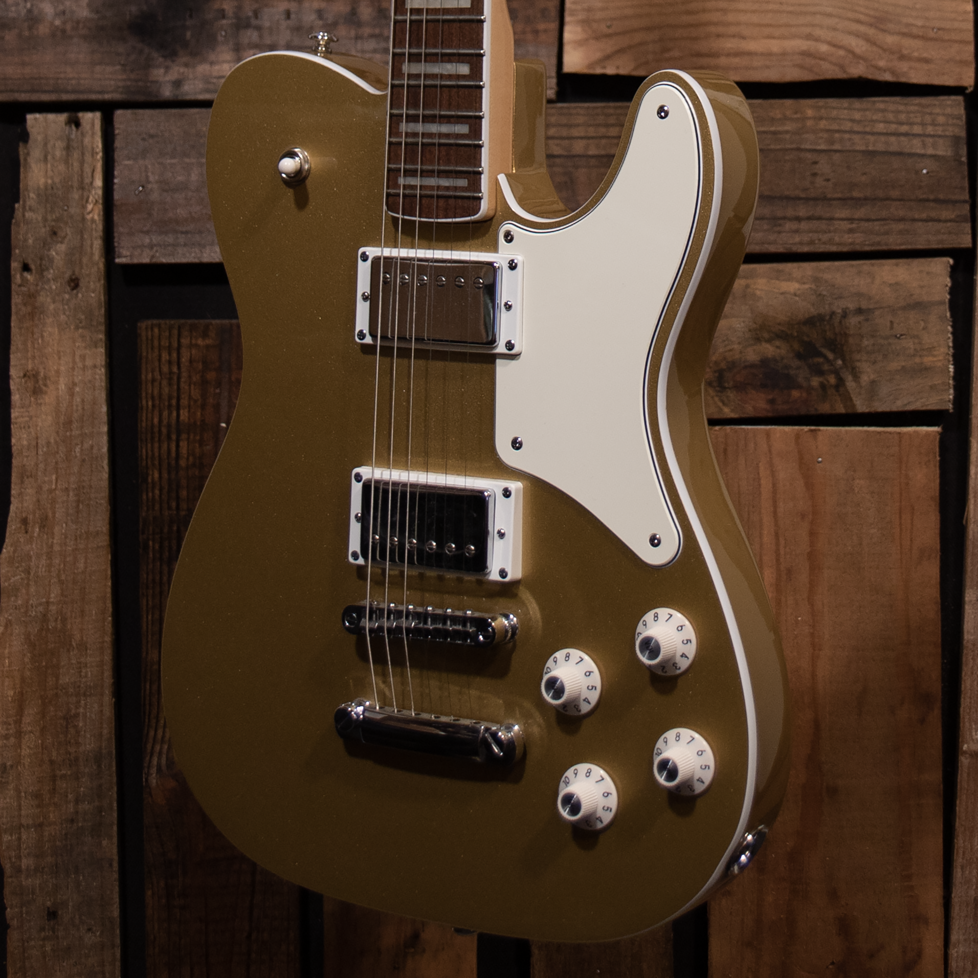 Squier Limited Edition Paranormal Troublemaker Telecaster Deluxe - Aztec Gold