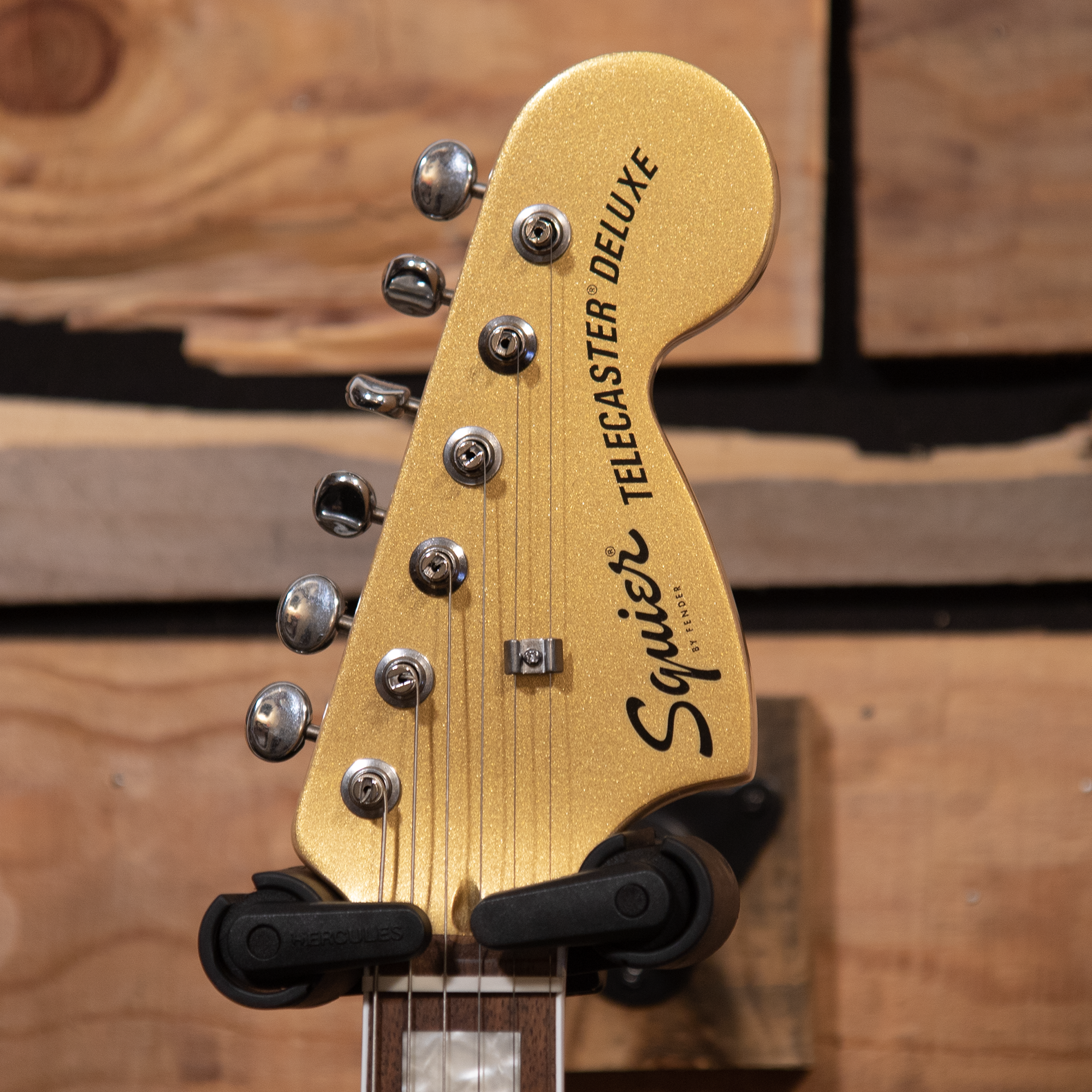 Squier Limited Edition Paranormal Troublemaker Telecaster Deluxe - Aztec Gold