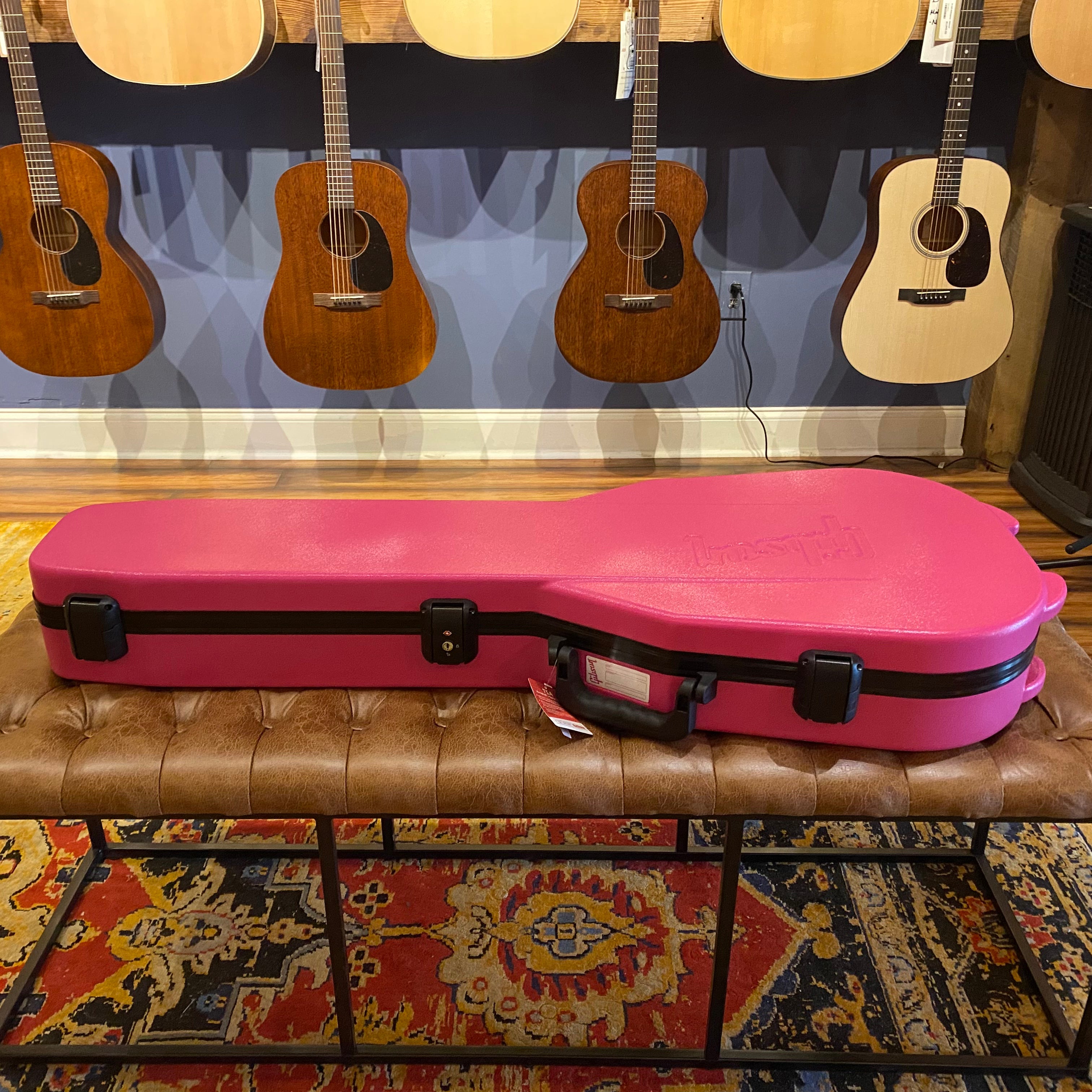 Gibson Les Paul Jr. Case Billie Joe Armstrong Pink/Leopard