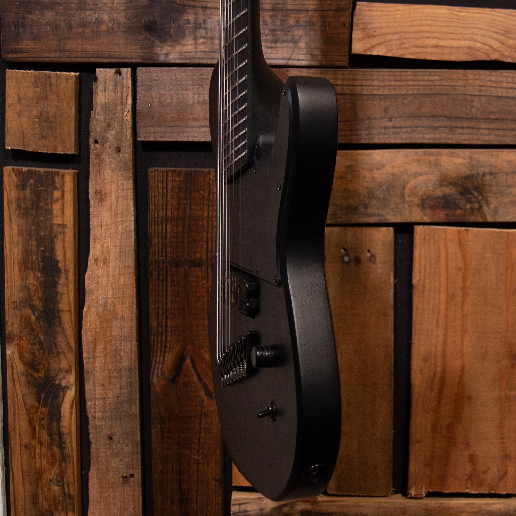 Schecter PT-8 MS Black Ops - Satin Black Open Pore