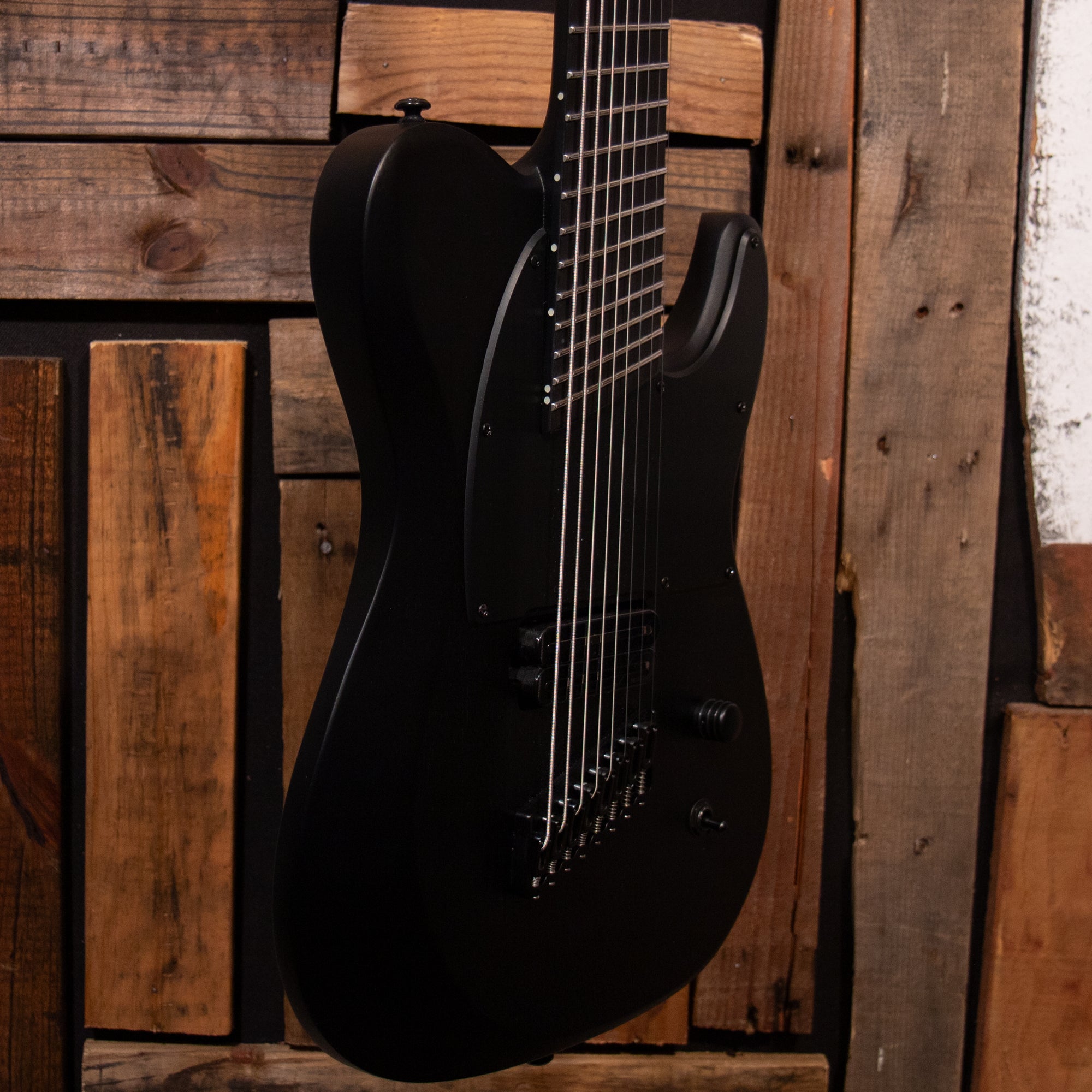 Schecter PT-8 MS Black Ops - Satin Black Open Pore