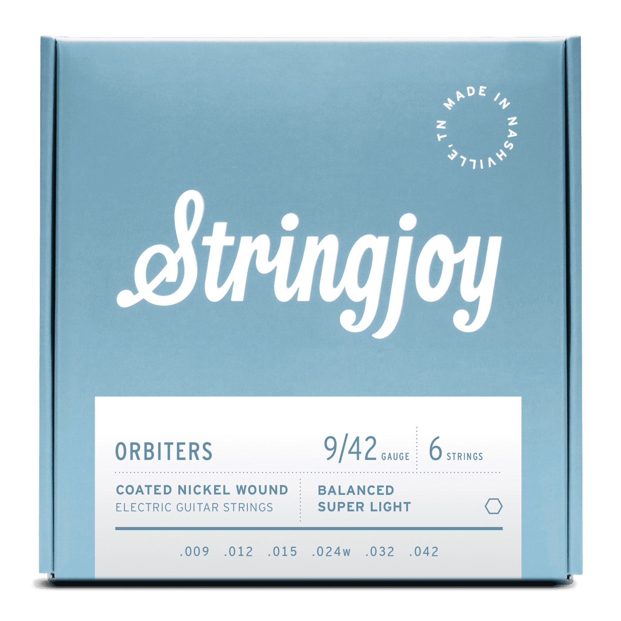 Stringjoy Orbiters Coated Electric Guitar Strings