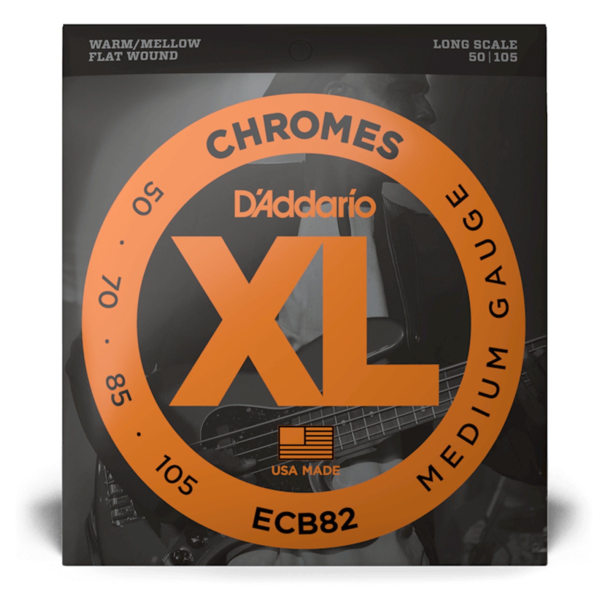 D'Addario XL ECB82 Bass Chromes Medium .50-.105