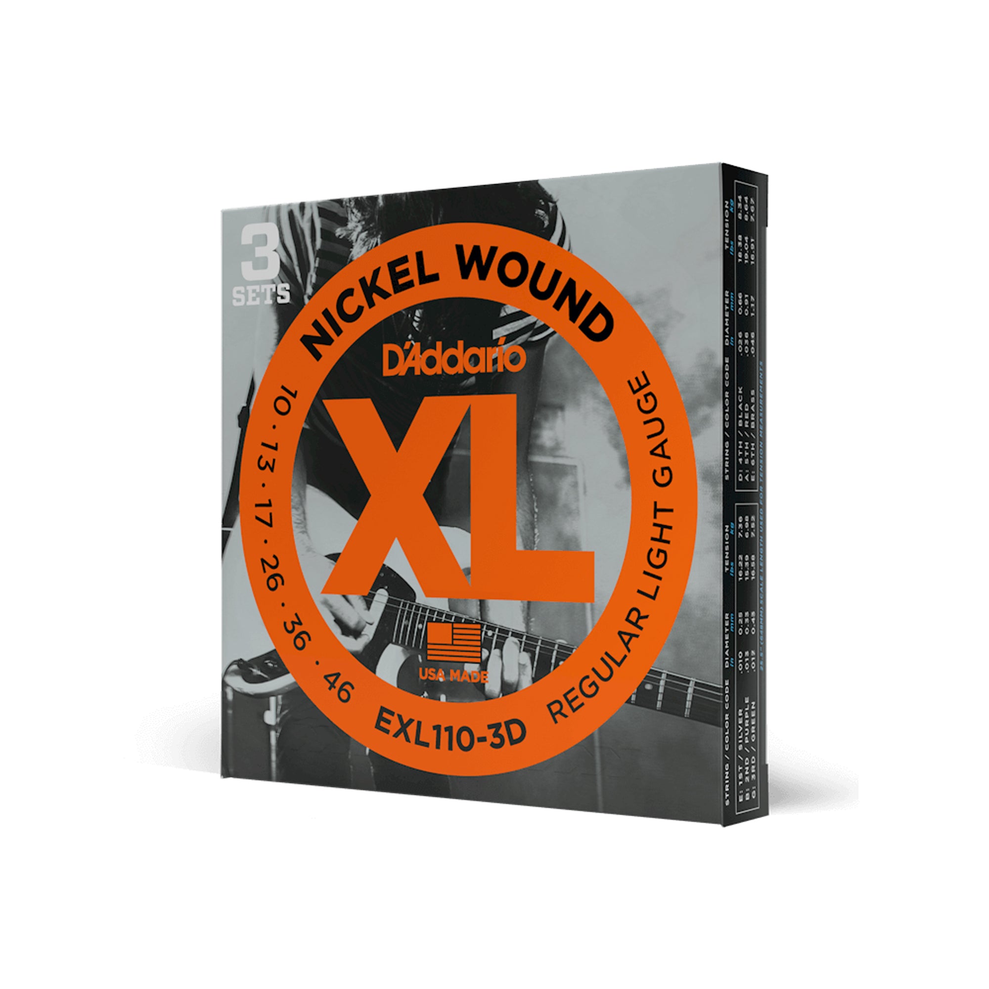 D'Addario EXL Nickel Wound Electric Strings