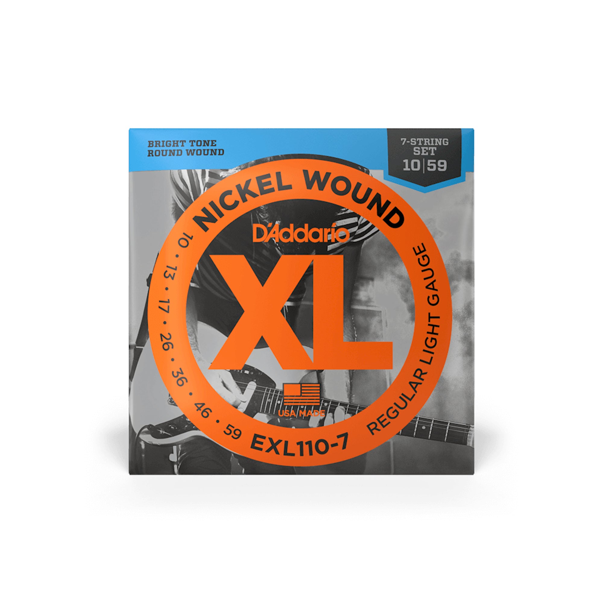 D'Addario EXL110-7 7-String Regular Light 10-59