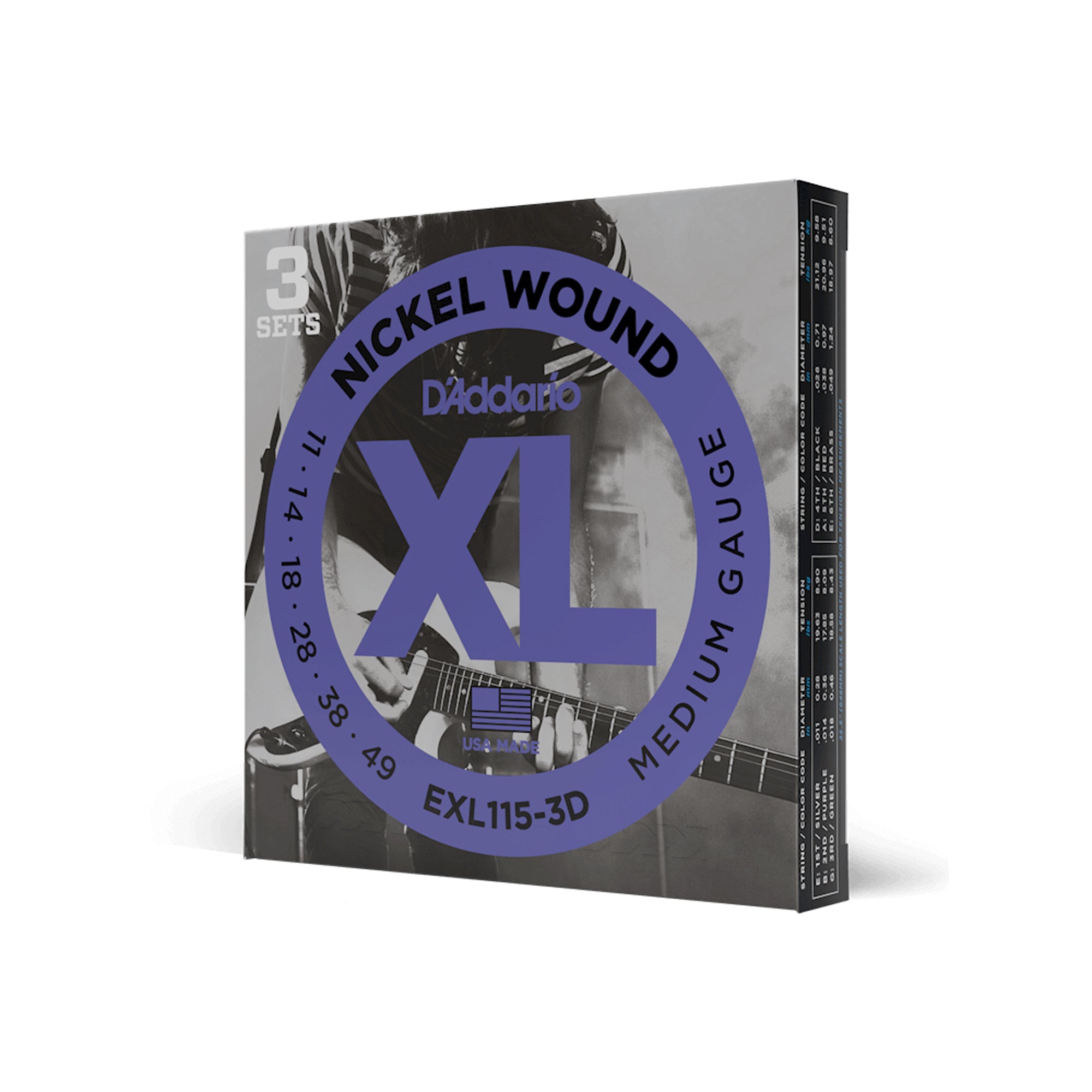 D'Addario EXL Nickel Wound Electric Strings