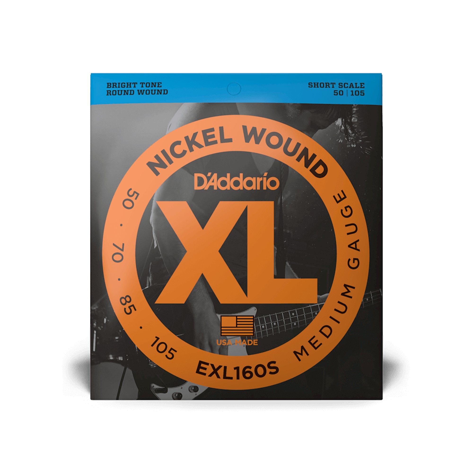 D'Addario EXL160S Medium Short-scale Electric Bass Strings