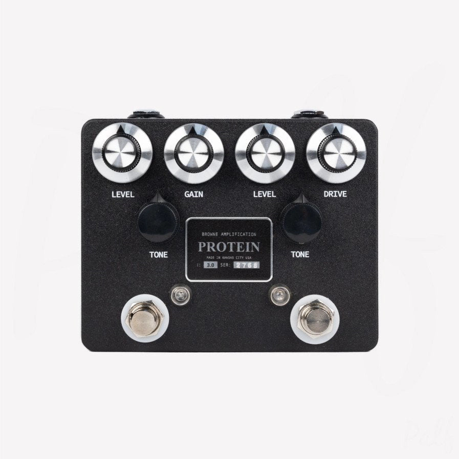 Browne Amplification Protein V3 Black Dual Overdrive Pedal