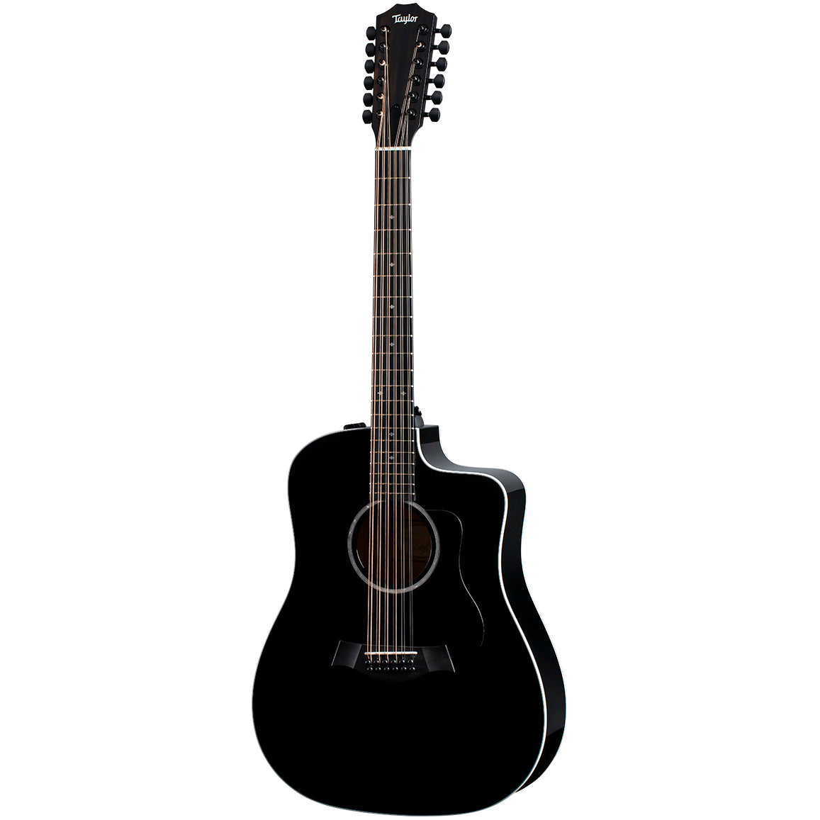 Taylor 250ce-BLK DLX Acoustic-Electric Guitar