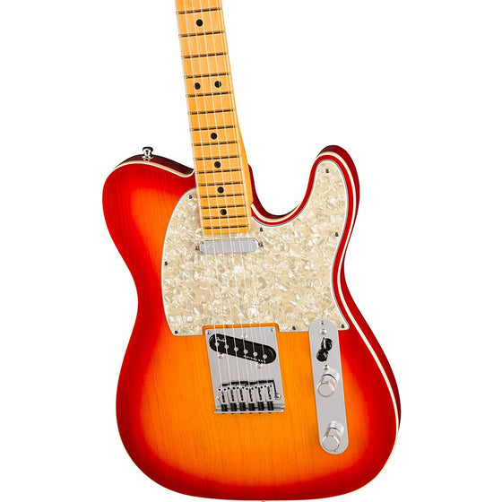 Fender American Ultra Tele MN Plasma Red Burst w/HSC