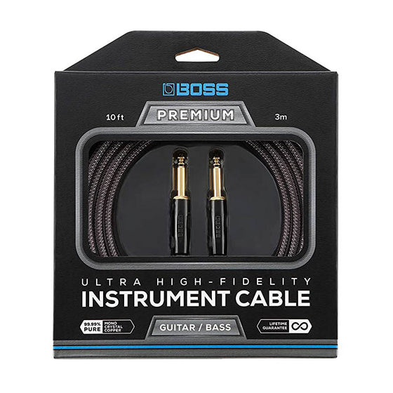Boss BIC-P10 Premium Straight-to-Straight Instrument Cable - 10-foot