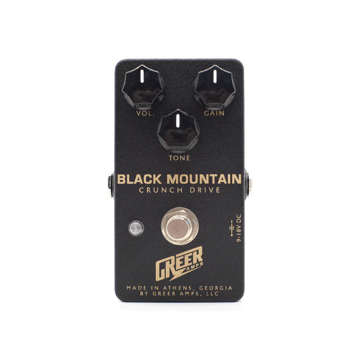 Greer Amps Black Mountain Crunch Drive Overdrive Pedal