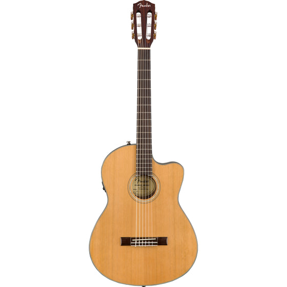 Fender CN-140SCE Nylon Nat Classical Guitar w/case WN