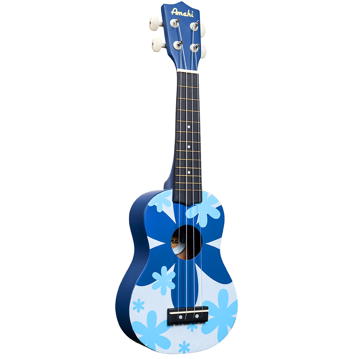 Amahi Blue Flower Soprano Ukulele