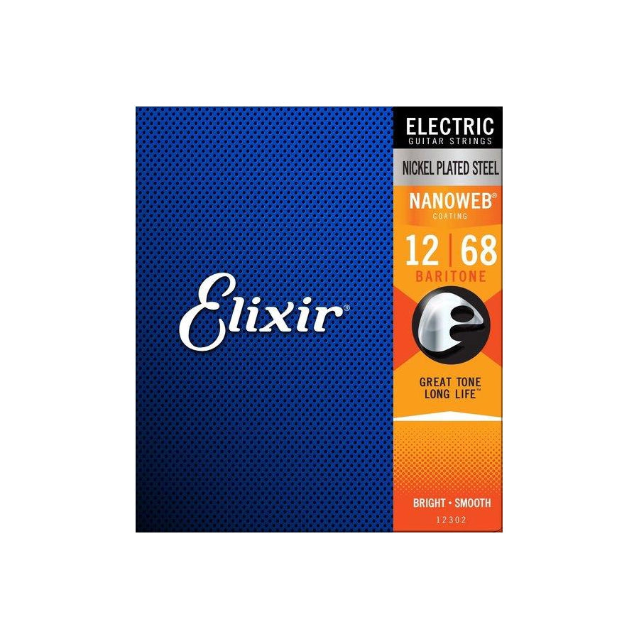 Elixir Nanoweb Electric Baritone .012-.068 Guitar Strings