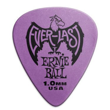 Ernie Ball Everlast 1.00mm Picks, Purple - 12-pack