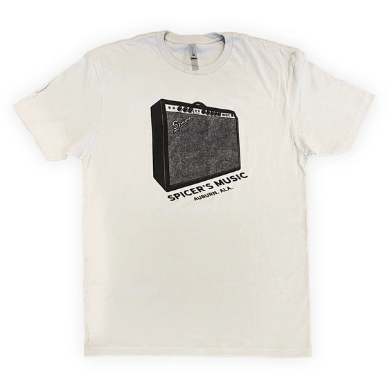 Spicer's Music Amp Logo T-Shirt Light Grey