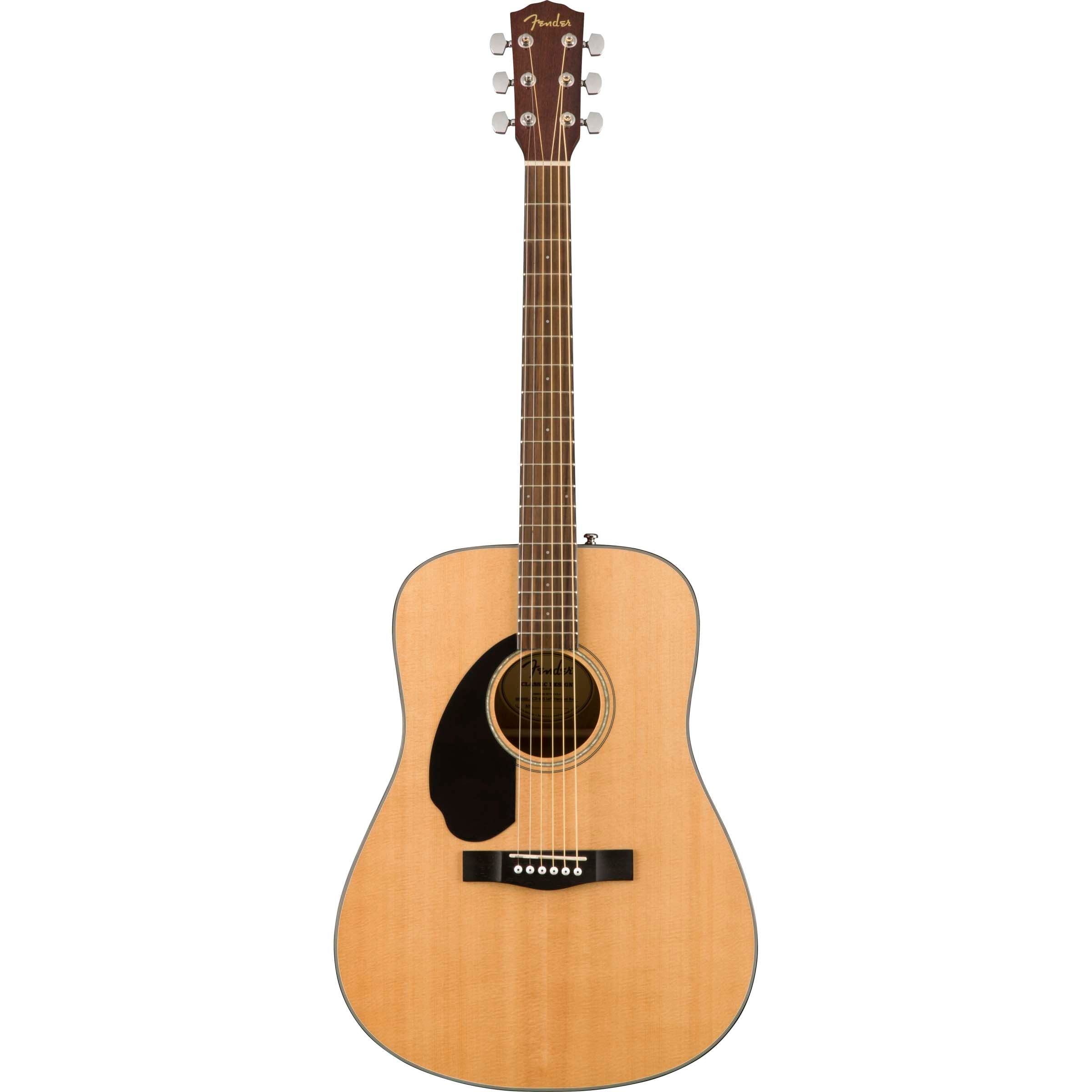 Fender CD-60S Left Handed Dreadnought Acoustic Guitar Natural