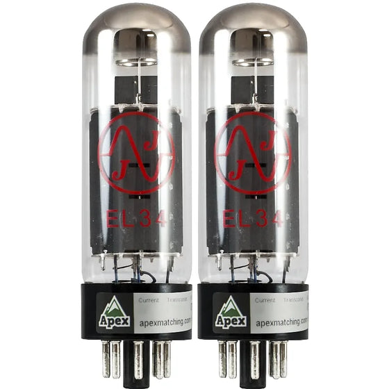 JJ Electronic EL34 Apex Burned-In Matched Pair