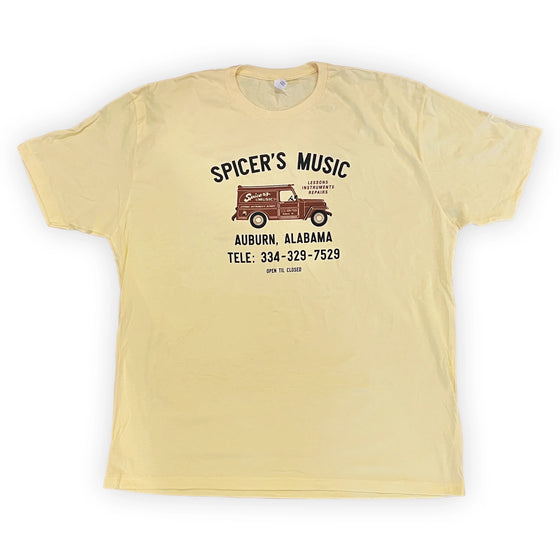 Spicer's Music Truck Logo Yellow T-Shirt