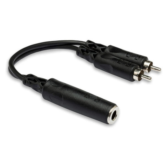Hosa 1/4" TSF to Dual RCA Y Cable