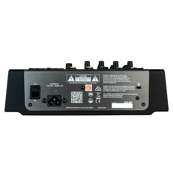 Allen&Heath ZED-6FX 6-channel Mixer with USB Audio Interface