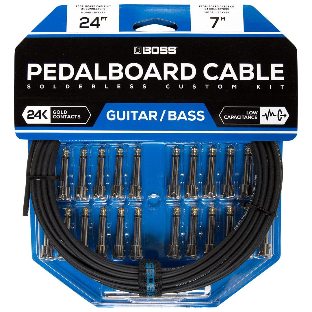 Boss Solderless Pedalboard Cable Kit 24-Pack