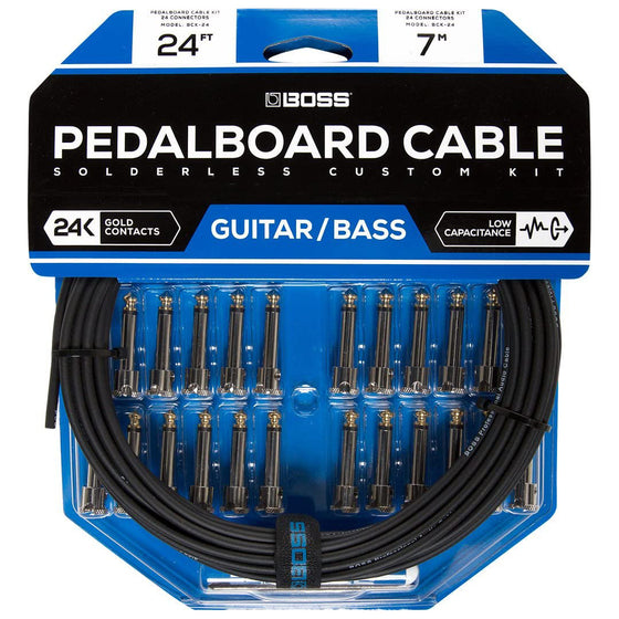 Boss Solderless Pedalboard Cable Kit 24-Pack