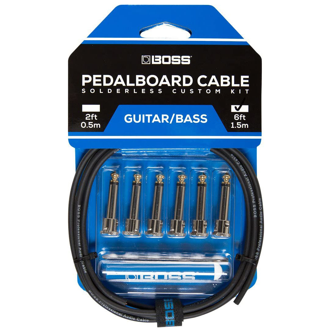 Boss Solderless Pedalboard Cable Kit 6-Pack