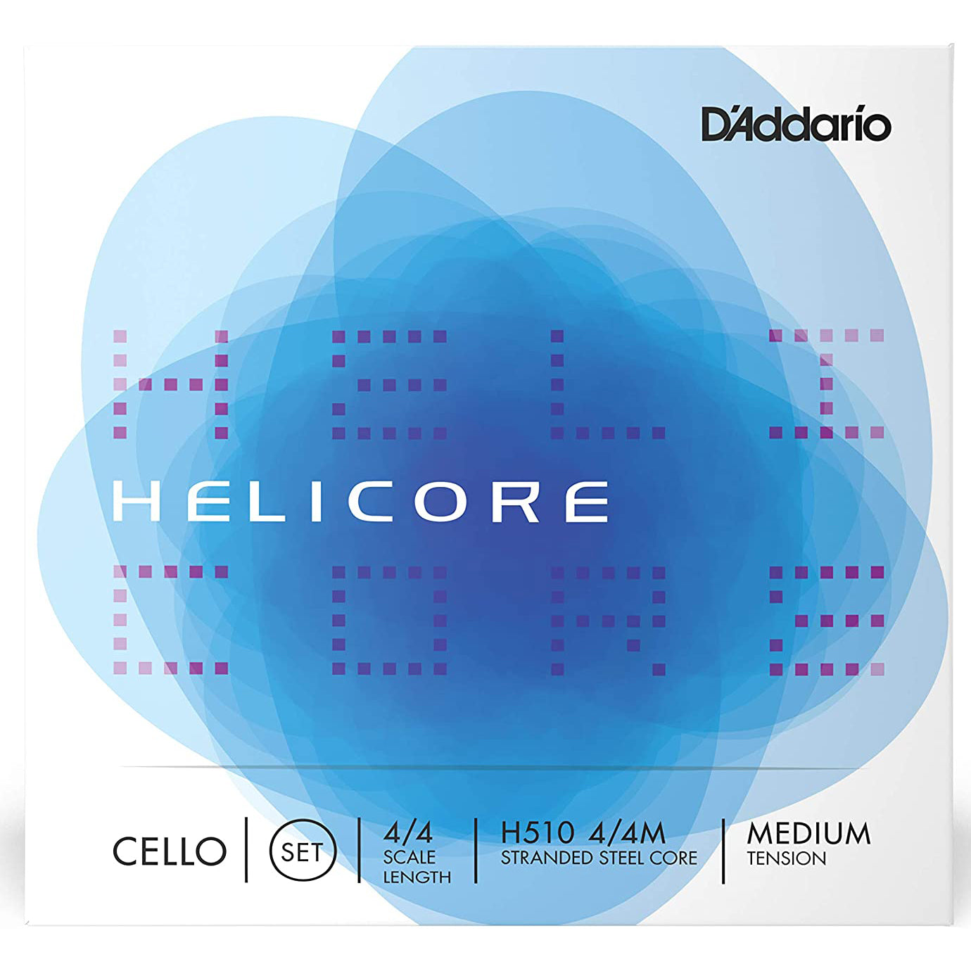 D'Addario Helicore Cello String Set (4/4 Scale, Medium Tension)