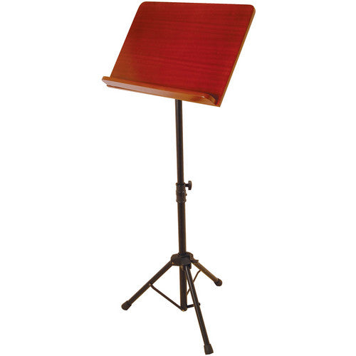 On-Stage SM7312W Conductor Stand with Wide Rosewood Bookplate