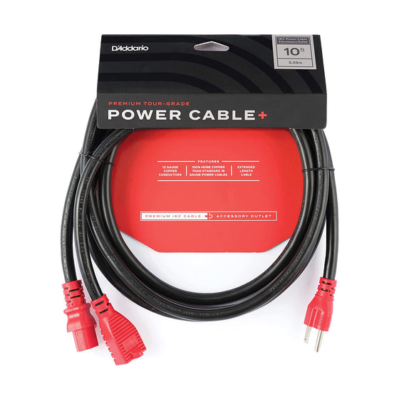 D'Addario IEC to NEMA Power Cable+ 10ft