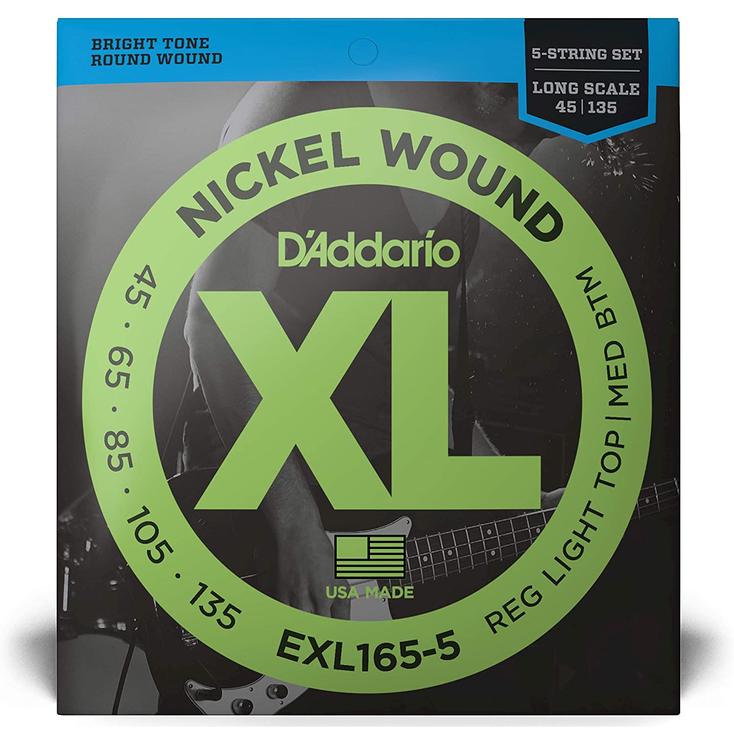 D'Addario Nickel Wound 5-String Bass Strings