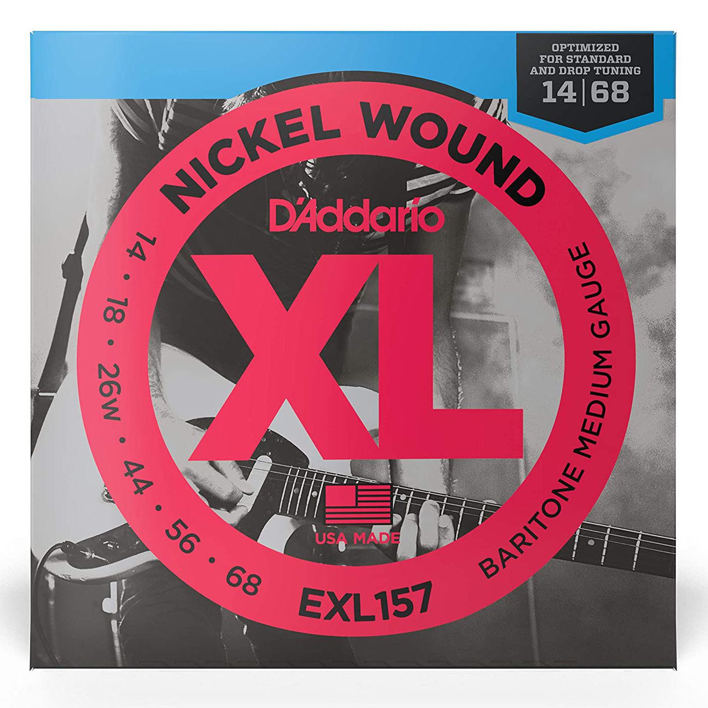 D'Addario Nickel Wound Electric Baritone Strings