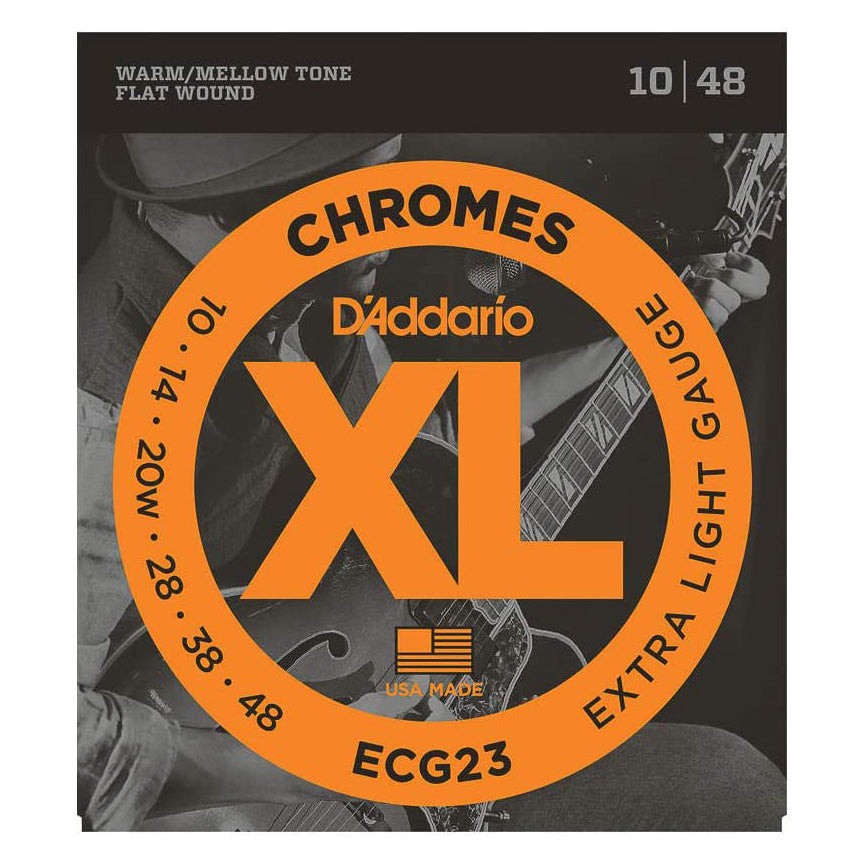 D'Addario Chromes Flat Wound Electric Strings